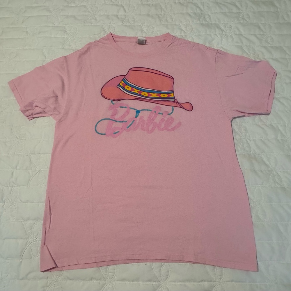Pink Barbie Cowgirl Rodeo Hat T-Shirt